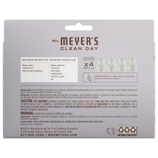 Mrs. Meyer's Lavender 4-Pack Plug-In Scented Oil Refills