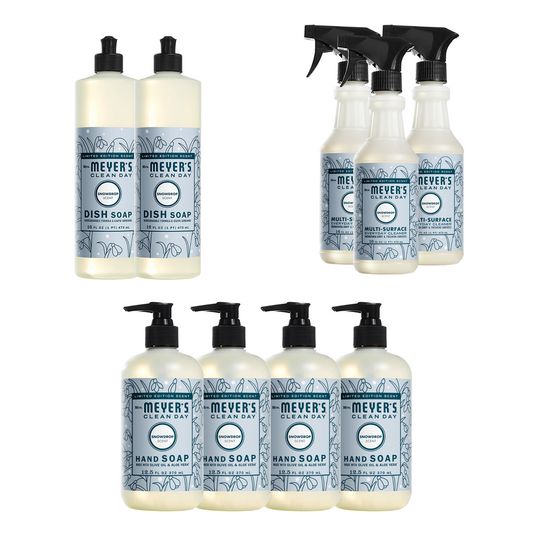 Mrs. Meyer's Snowdrop 9-Count Complete Essentials Bundle