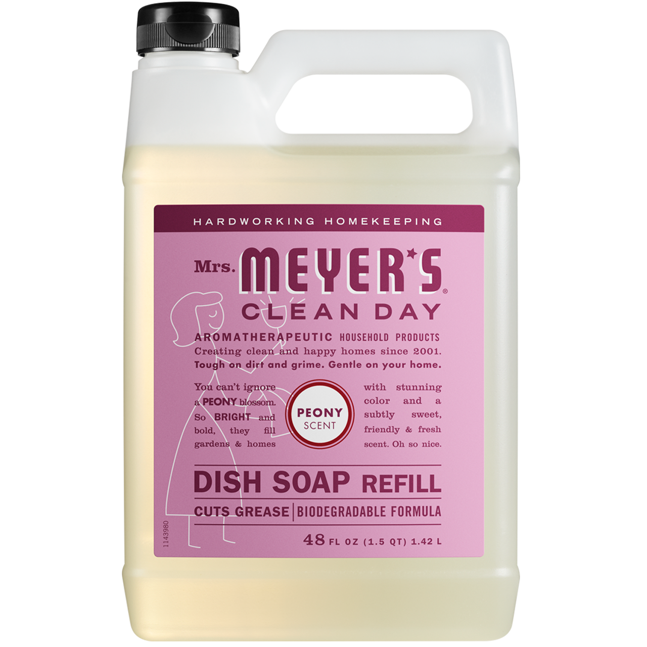 Mrs. Meyer's Peony Liquid Hand Soap and Refill Set
