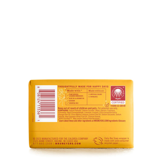 Mrs. Meyer's Clementine Everyday Bar Soap
