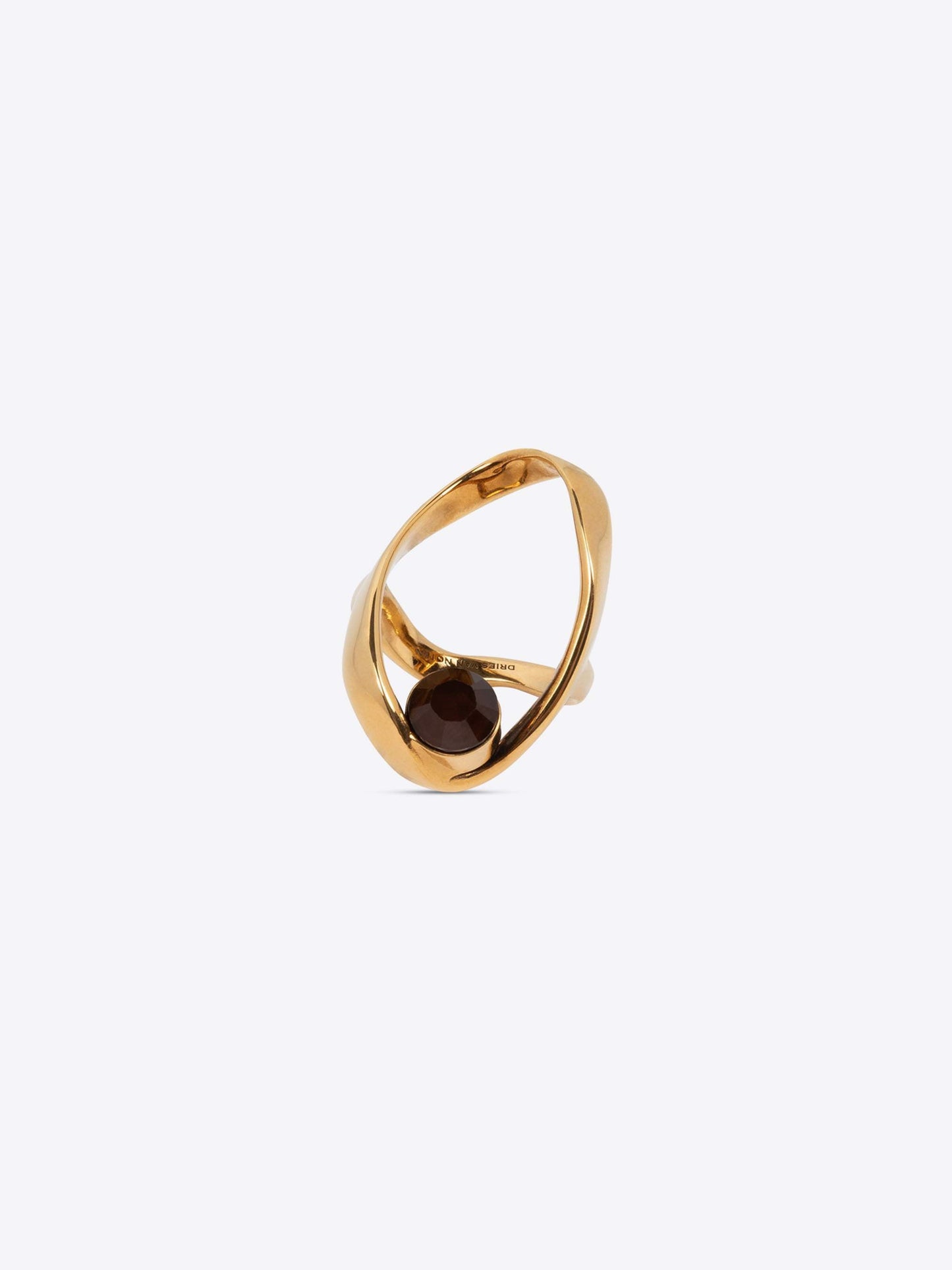 Waved Jewel Ring