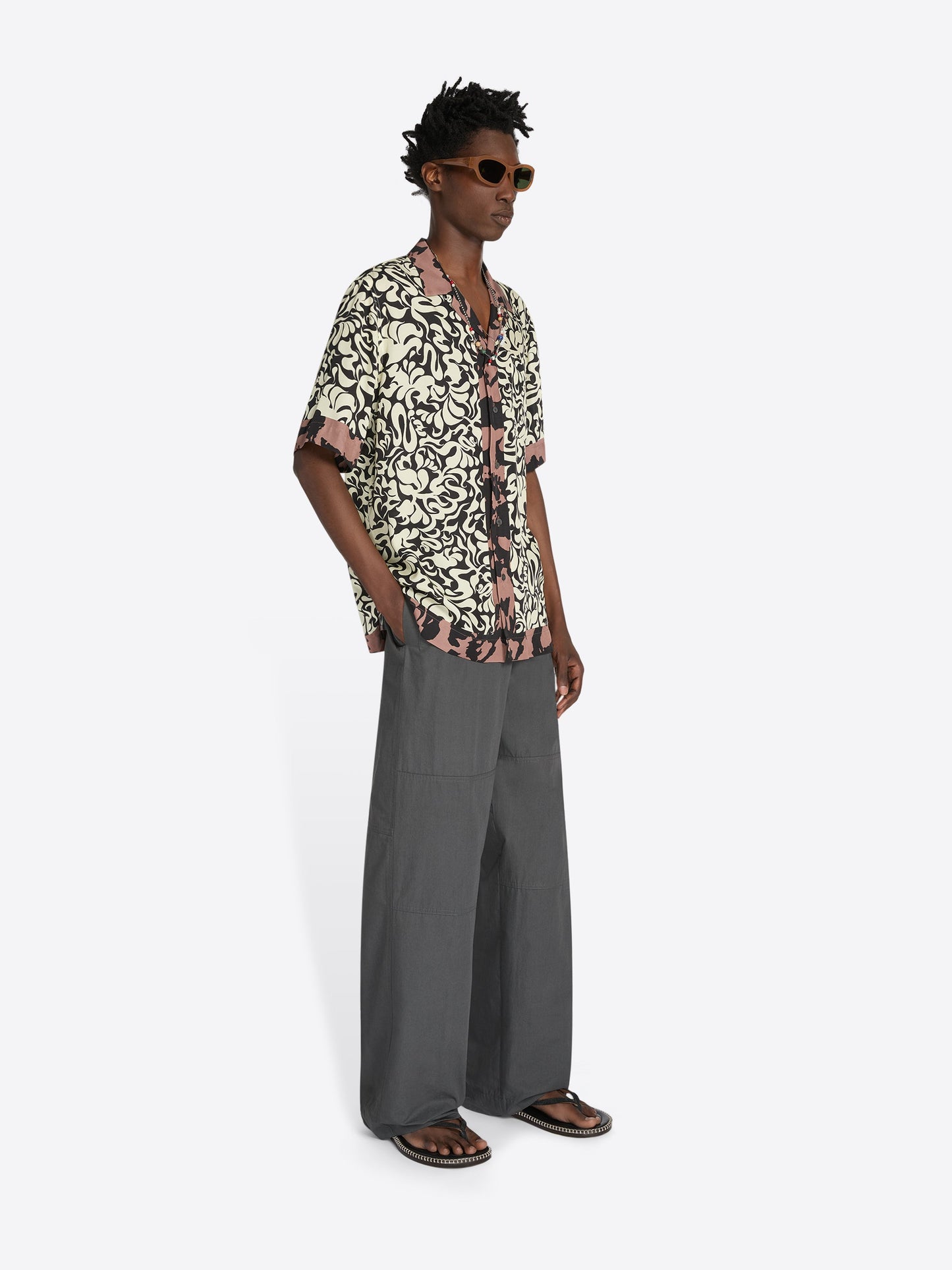 Wide Cotton Poplin Pants