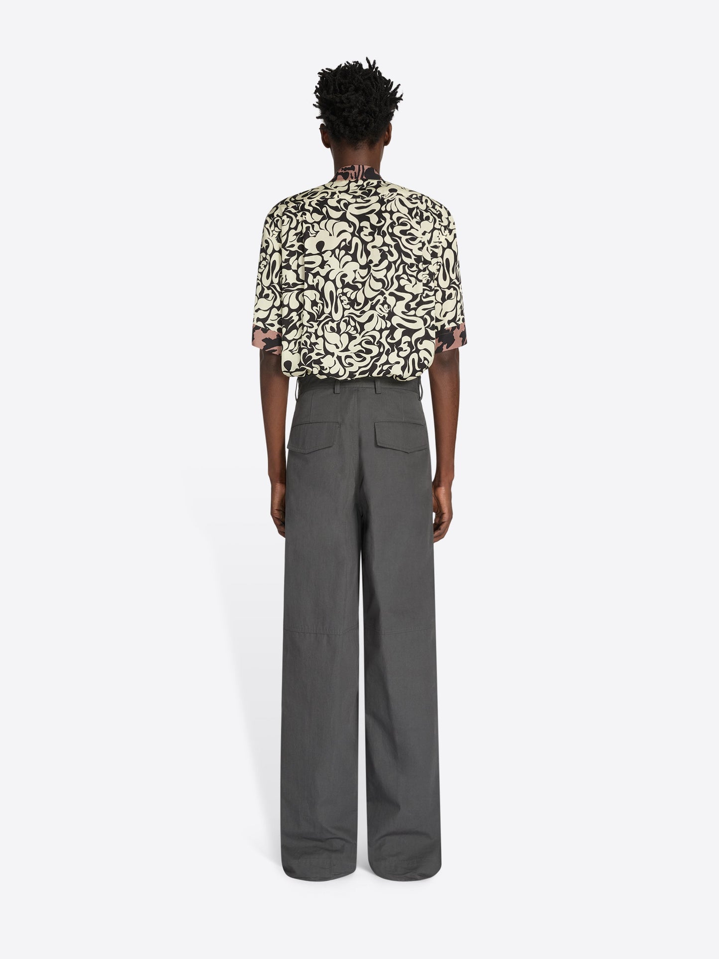 Wide Cotton Poplin Pants