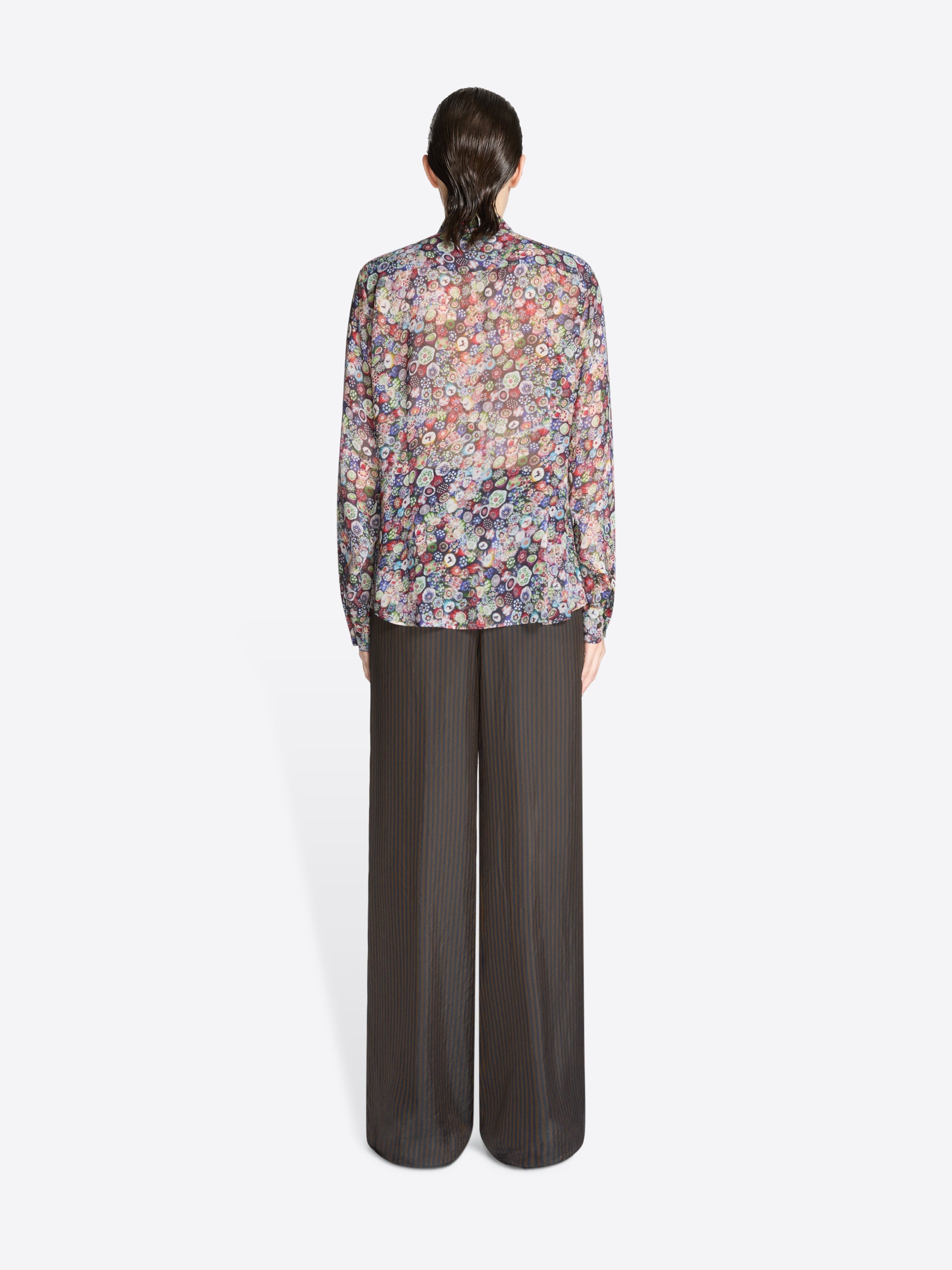 Wide Leg Cupro Pants