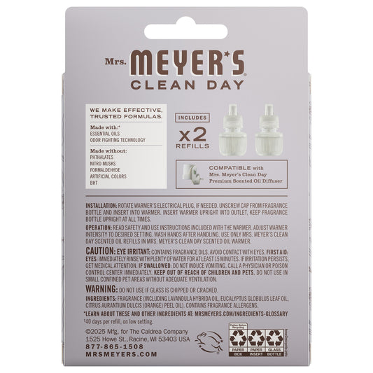 Mrs. Meyer's Lavender 2-Pack Plug-In Scented Oil Refills