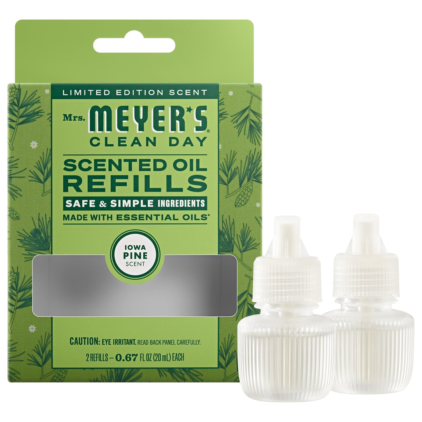 Mrs. Meyer's Iowa Pine 2-Pack Plug-In Scented Oil Refills