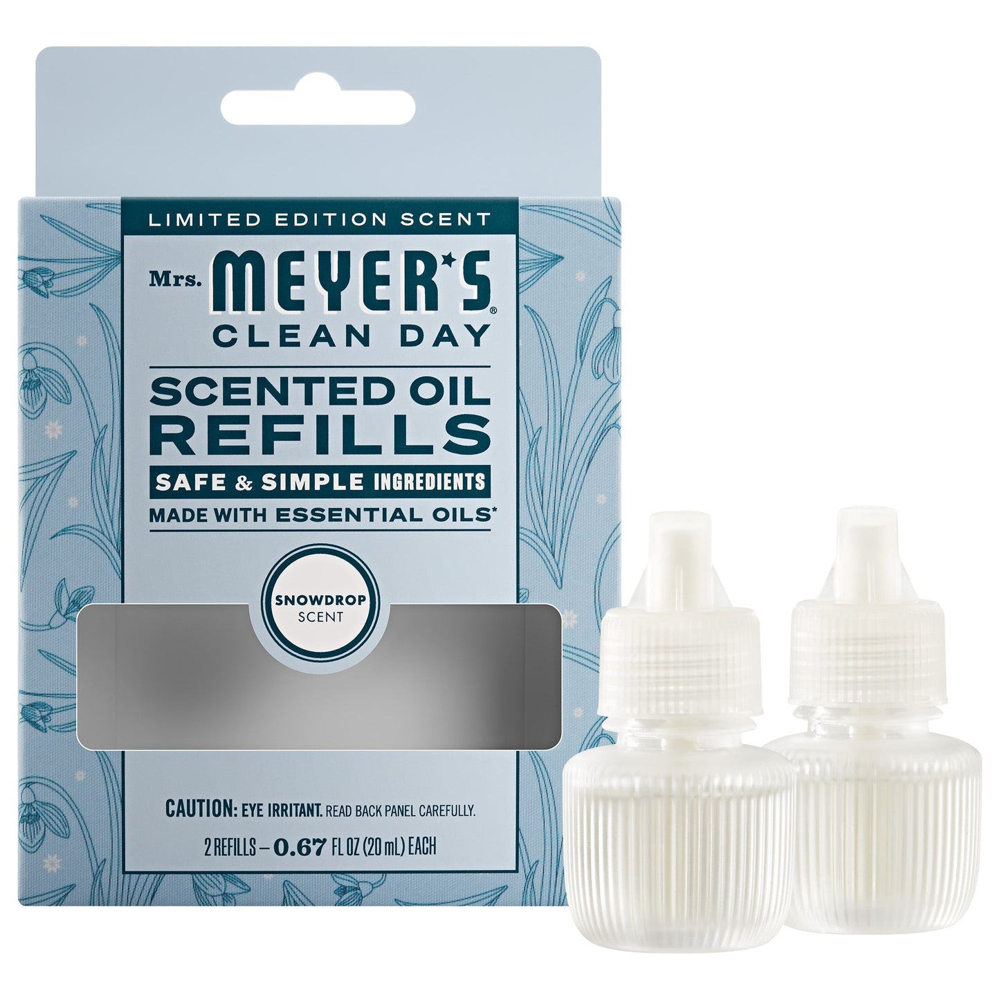 Mrs. Meyer's Snowdrop 2-Pack Plug-In Scented Oil Refills