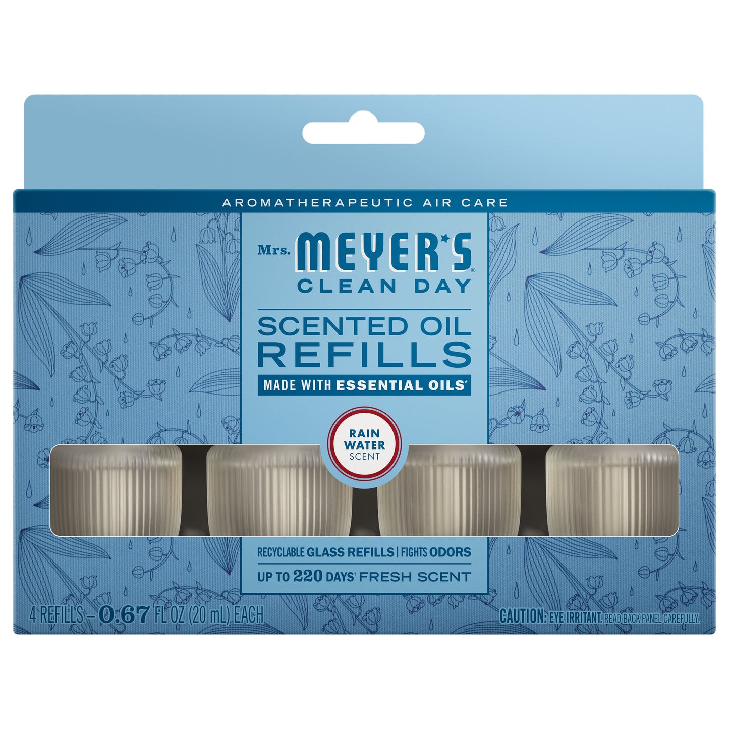 Mrs. Meyer's Rain Water 4-Pack Plug-In Scented Oil Refills