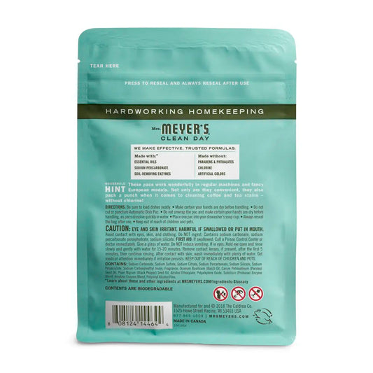 Mrs. Meyer's Basil Automatic Dishwasher Packs