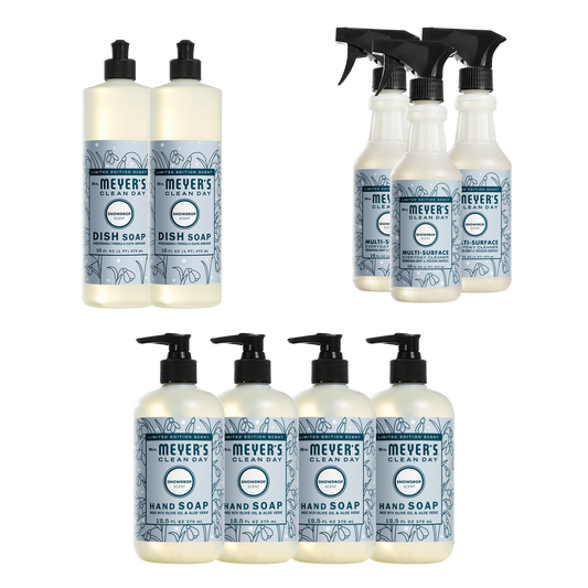 Mrs. Meyer's Snowdrop 9-Count Complete Essentials Bundle