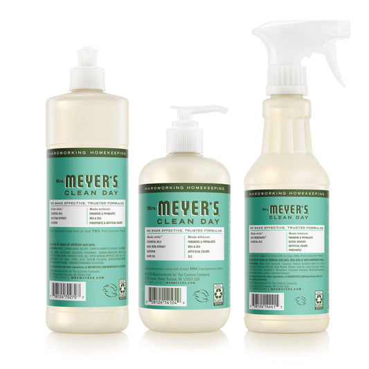 Mrs. Meyer's Basil Essential Kitchen Cleaning Set