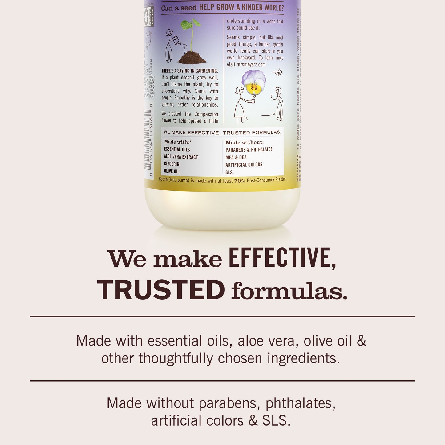 Mrs. Meyer's Compassion Flower Garden-Scented Liquid Hand Soap