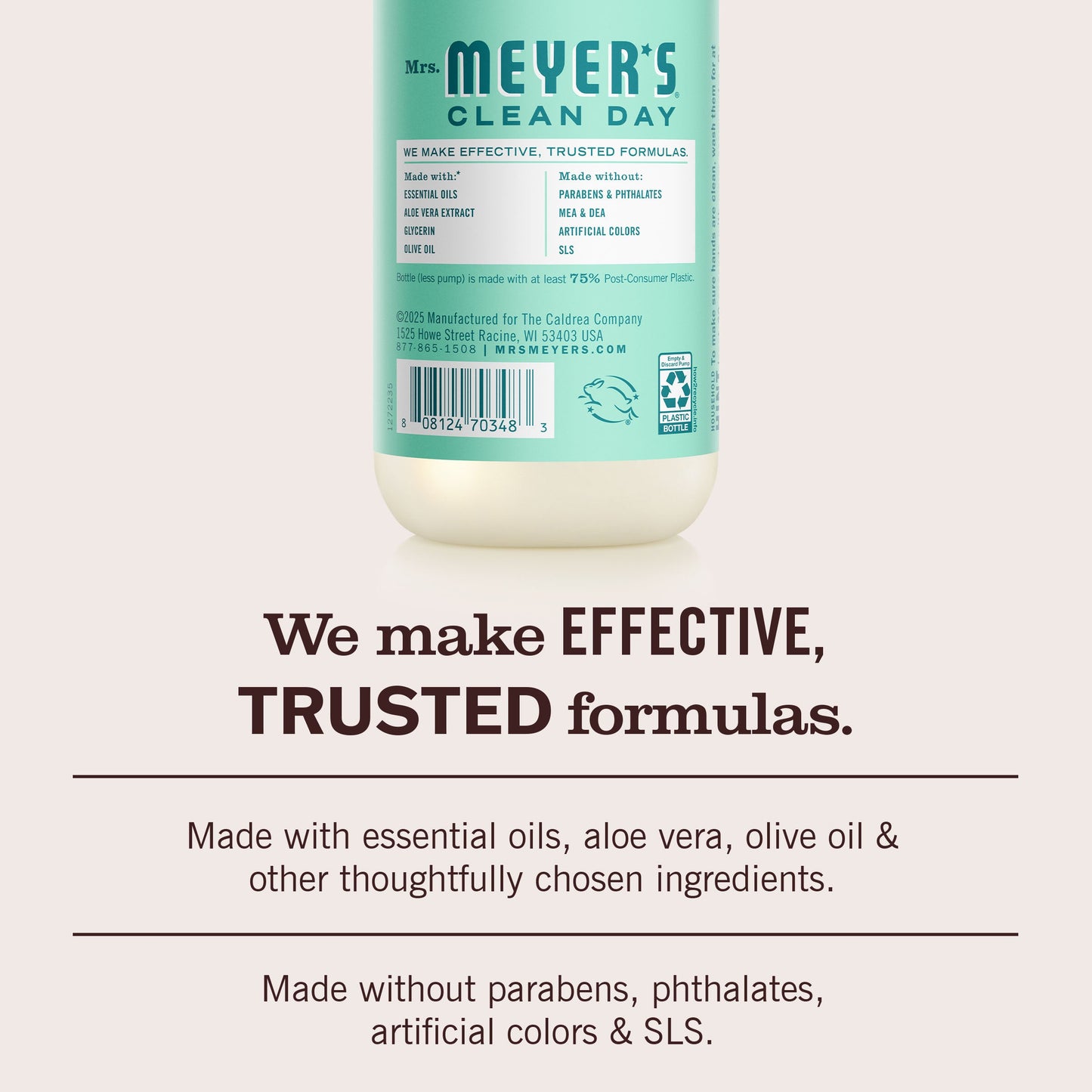 Mrs. Meyer's Mint Garden-Scented Liquid Hand Soap