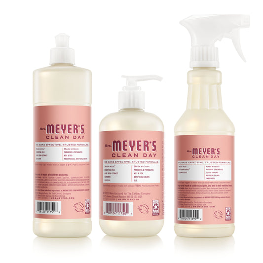 Mrs. Meyer's Rose Essential Kitchen Cleaning Set
