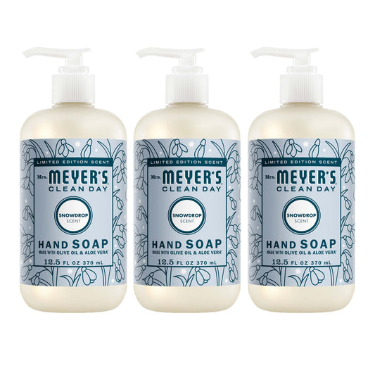 Mrs. Meyer's Snowdrop 3-Count Liquid Hand Soap Bundle