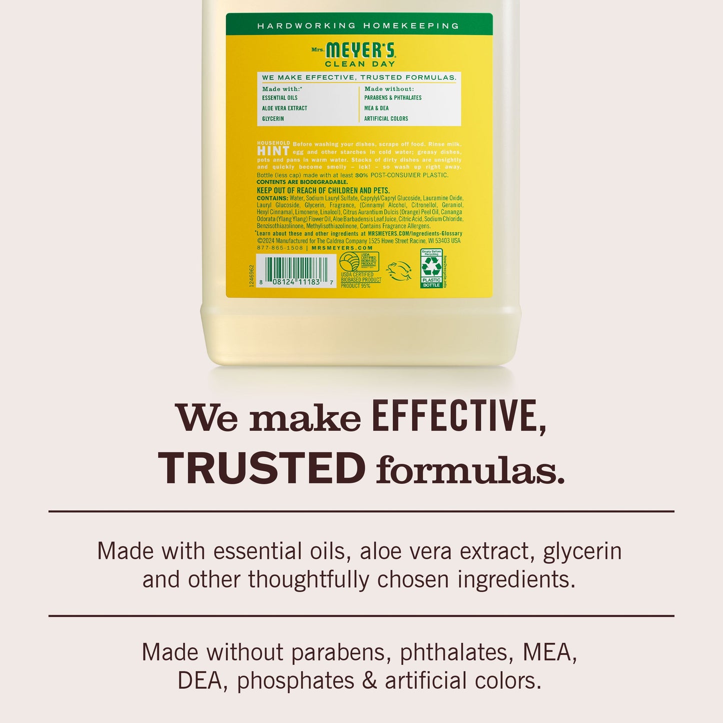 Mrs. Meyer's Honeysuckle Refill for Liquid Dish Soap