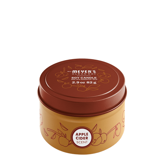 Mrs. Meyer's Apple Cider Garden-Scented Tin Candle