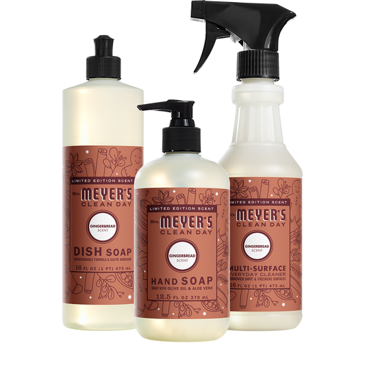 Mrs. Meyer's Gingerbread Essential Kitchen Cleaning Set