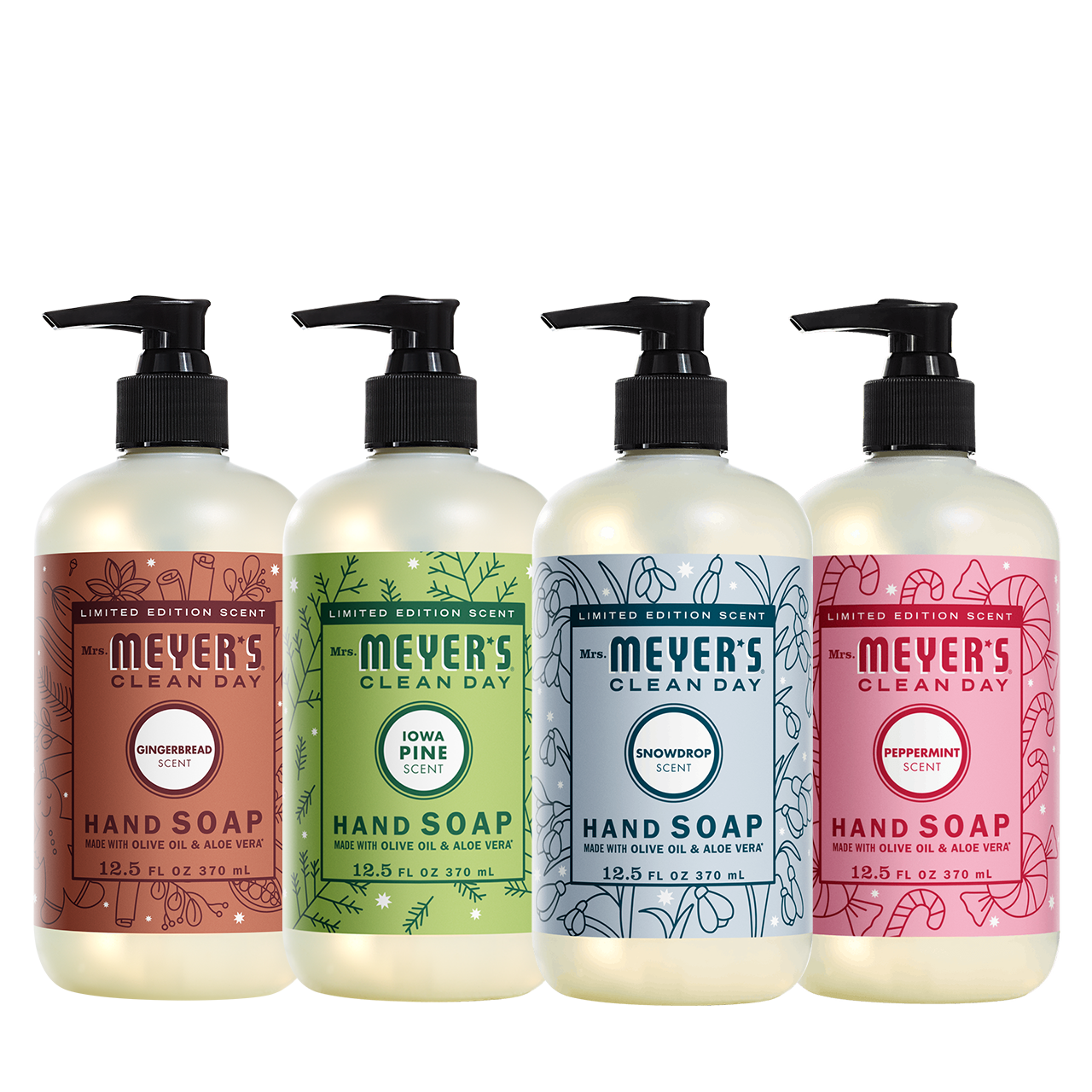 Mrs. Meyer's Holiday Seasonal Liquid Hand Soap Collection