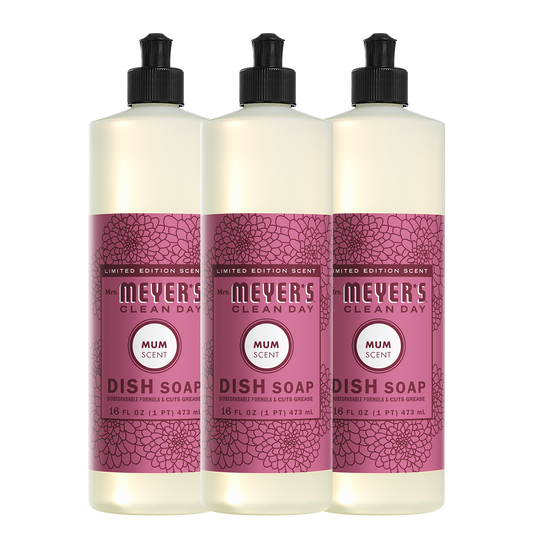 Mrs. Meyer's Mum 3-Count Liquid Dish Soap Bundle