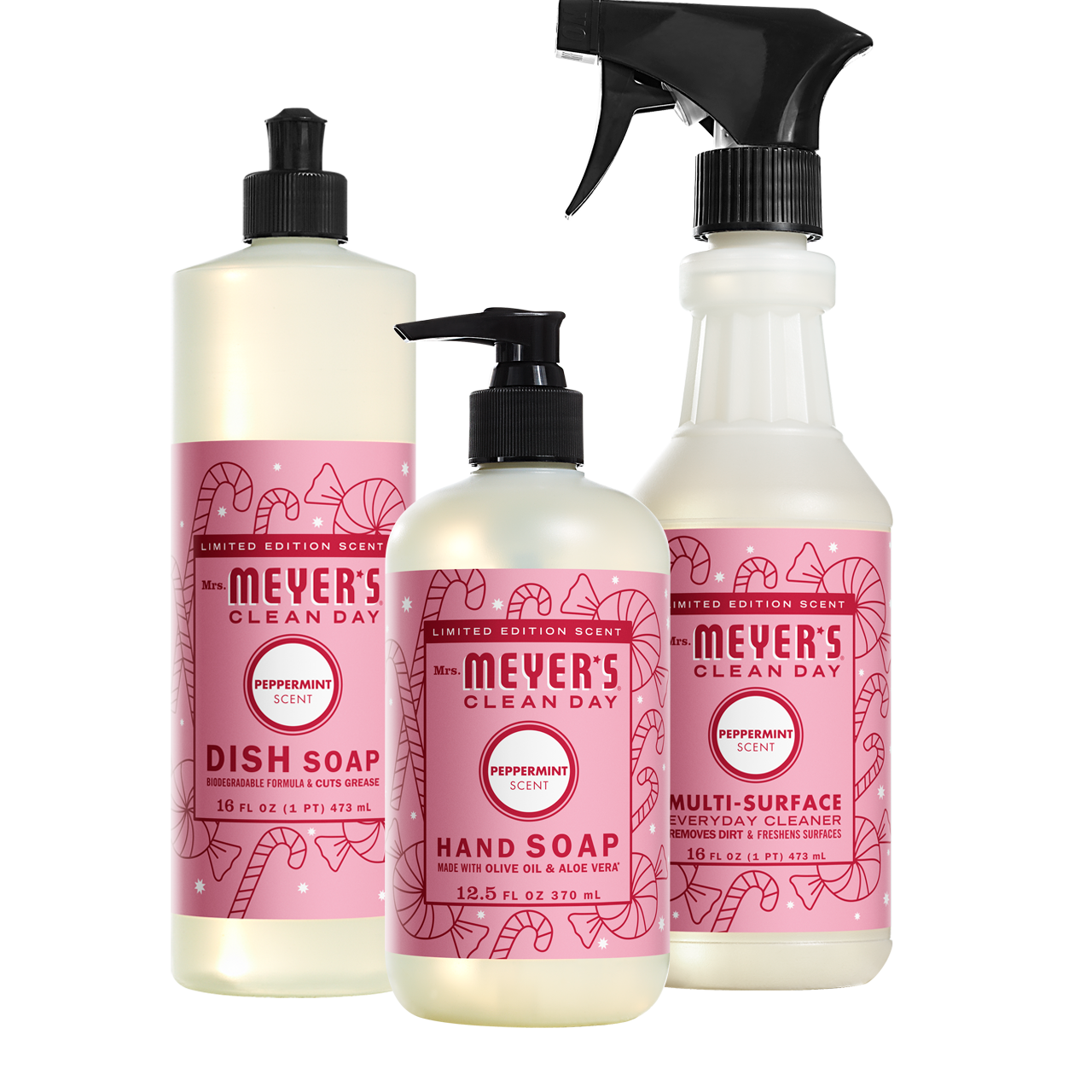 Mrs. Meyer's Peppermint Essential Kitchen Cleaning Set