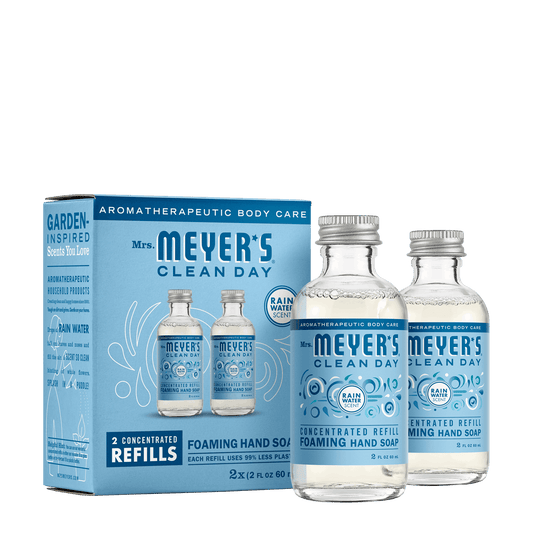 Mrs. Meyer's Rain Water 2-Pack Foaming Hand Soap Concentrate Refills