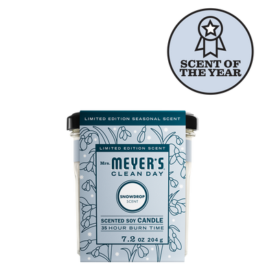 Mrs. Meyer's Snowdrop Large Scented Soy Candle