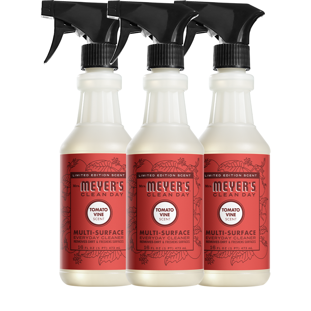 Mrs. Meyer's Tomato Vine 3-Count Everyday Multi-Surface Cleaner Bundle