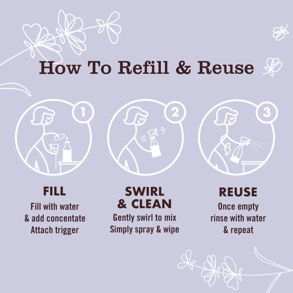 Mrs. Meyer's Lavender 2-Pack Multi-Surface Cleaner Concentrate Refills