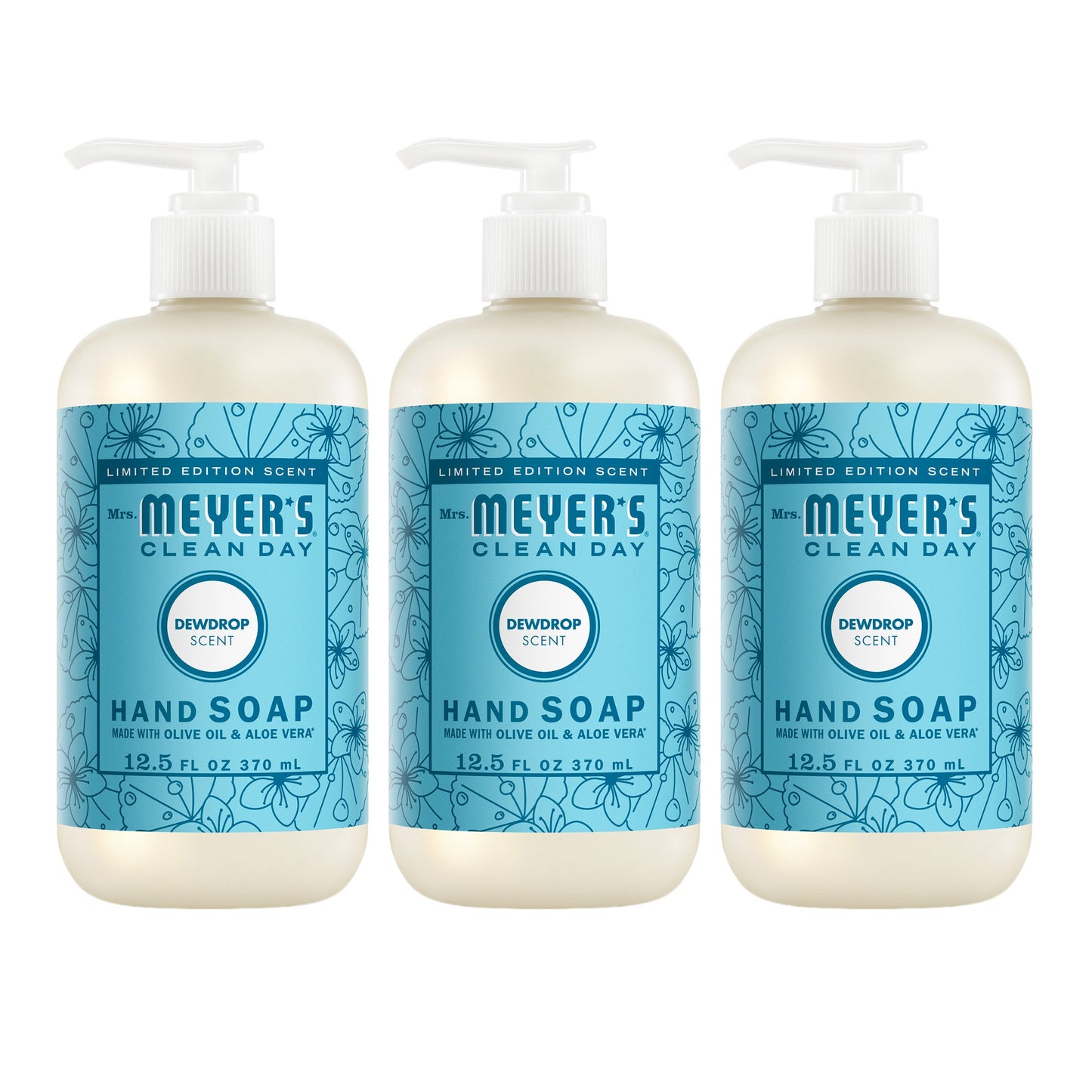 Mrs. Meyer's Dewdrop 3-Count Liquid Hand Soap Bundle