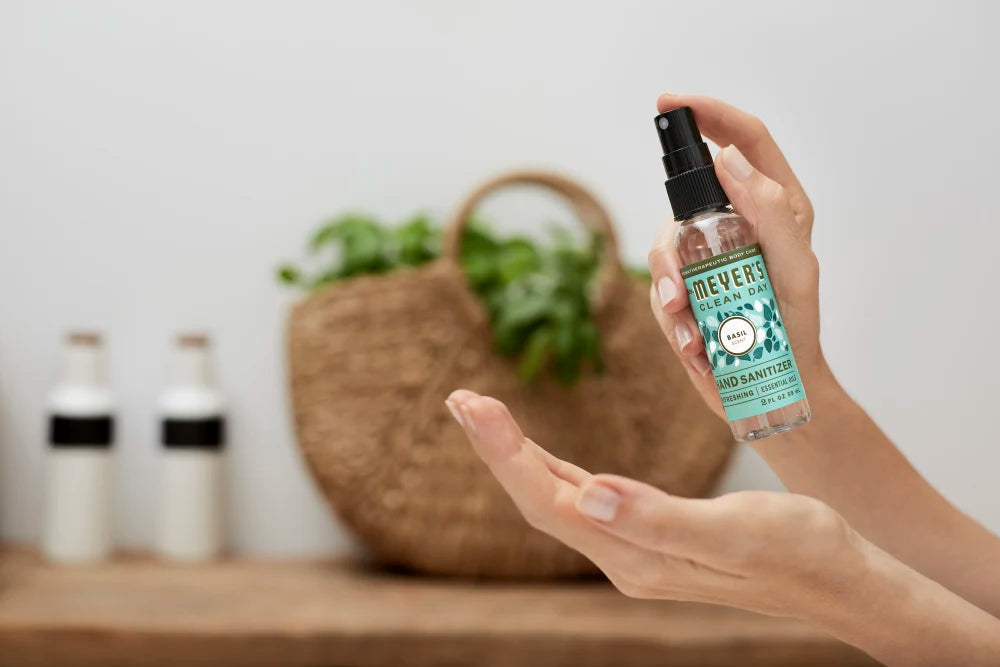Mrs. Meyer's Basil Rinse-Free Hand Sanitizer