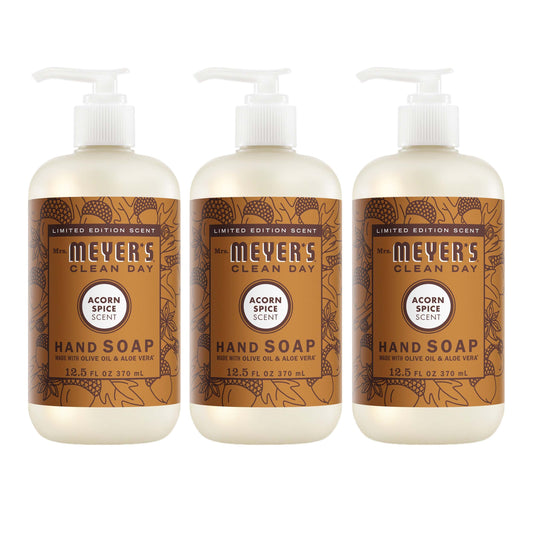 Mrs. Meyer's Acorn Spice 3-Count Liquid Hand Soap Bundle
